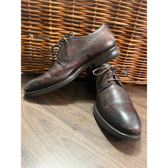 Magnanni Brown pebbled  oxfords sz 10M - Picture 3 of 7